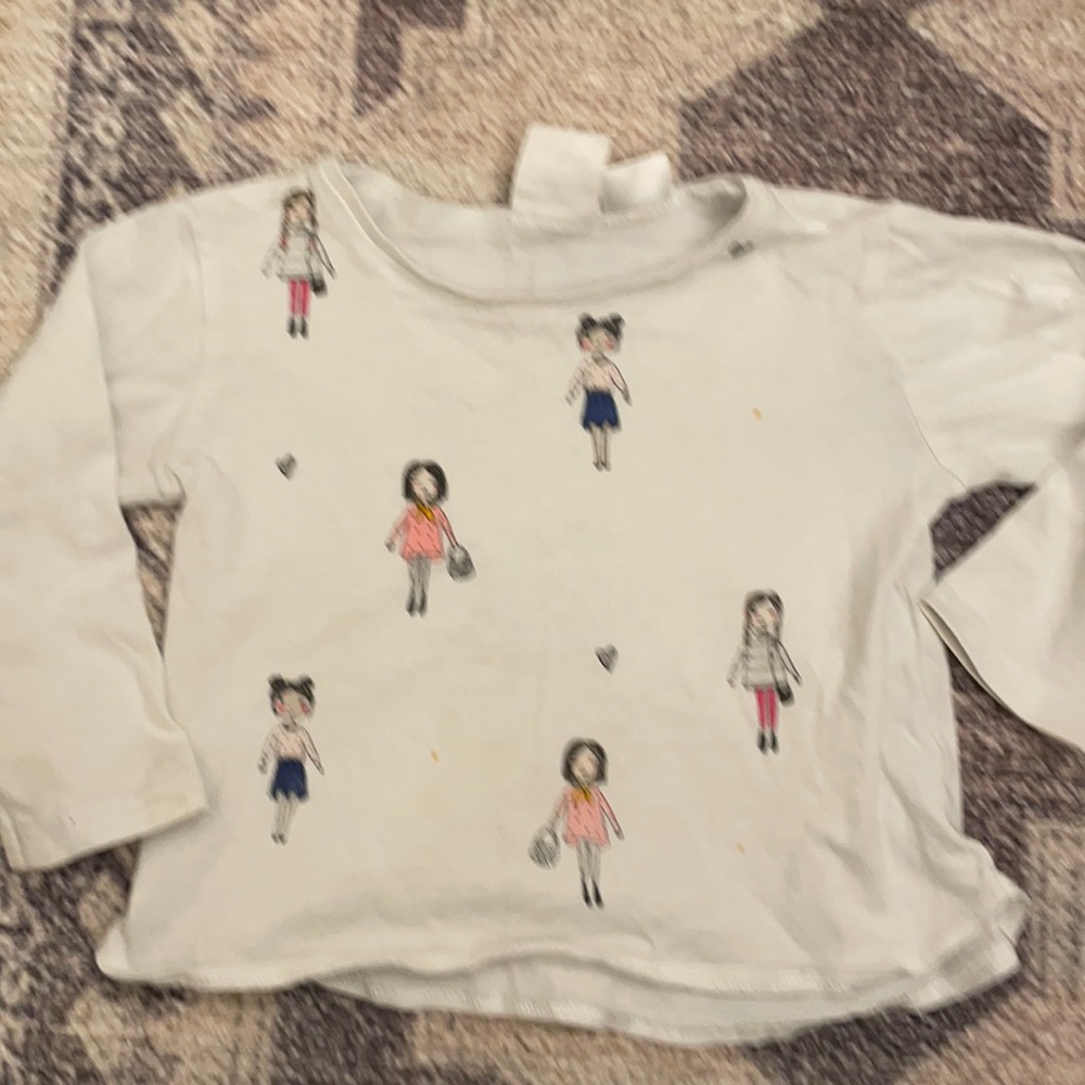 Zara girls causal long sleeve top